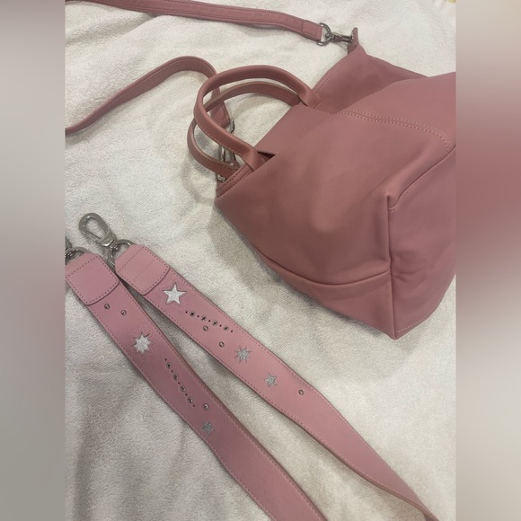 Longchamp leather Shoulder Bag - Soft Pink Handbag - Picture 6 of 16